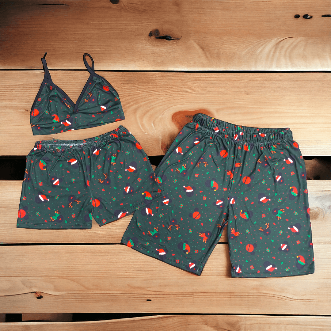 2 PIEZAS DE Pijama pareja short unisex navidad ENVIO GRATIS