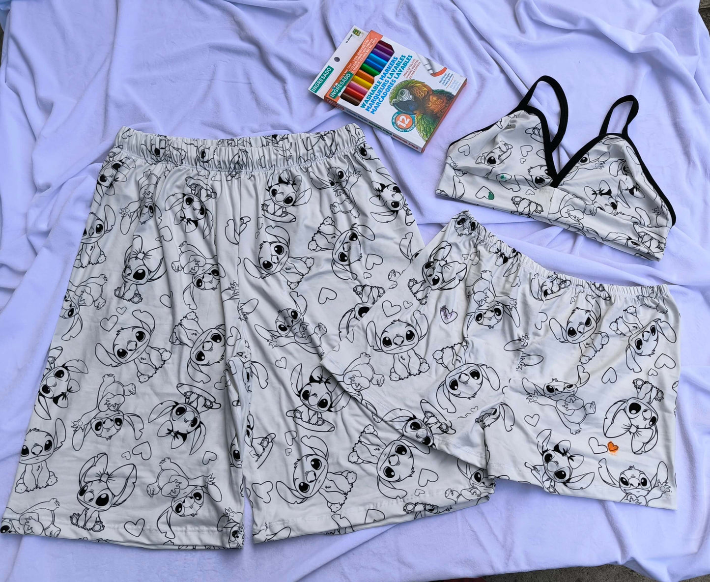 🎨2 PIEZAS DE Pijama Coloreable para Parejas  ENVIO GRATIS